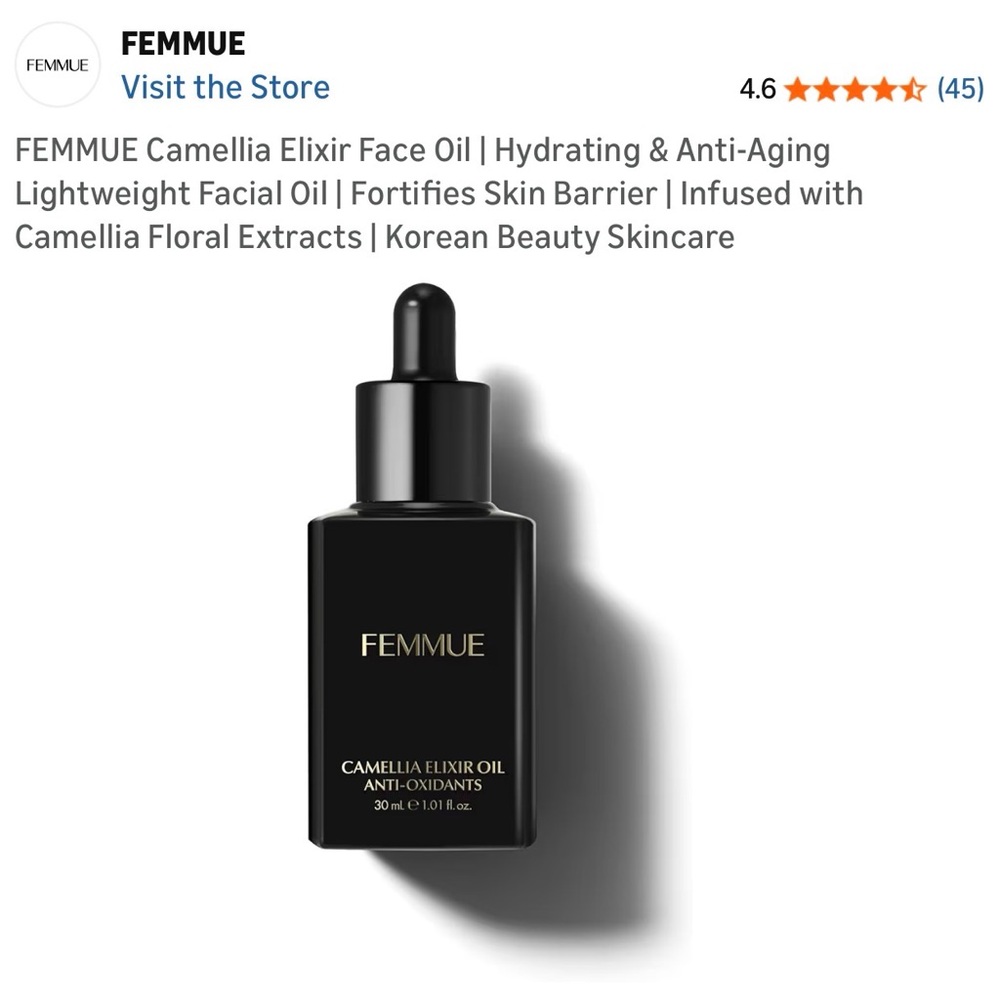 FEMMUE Camellia Elixir Face Oil